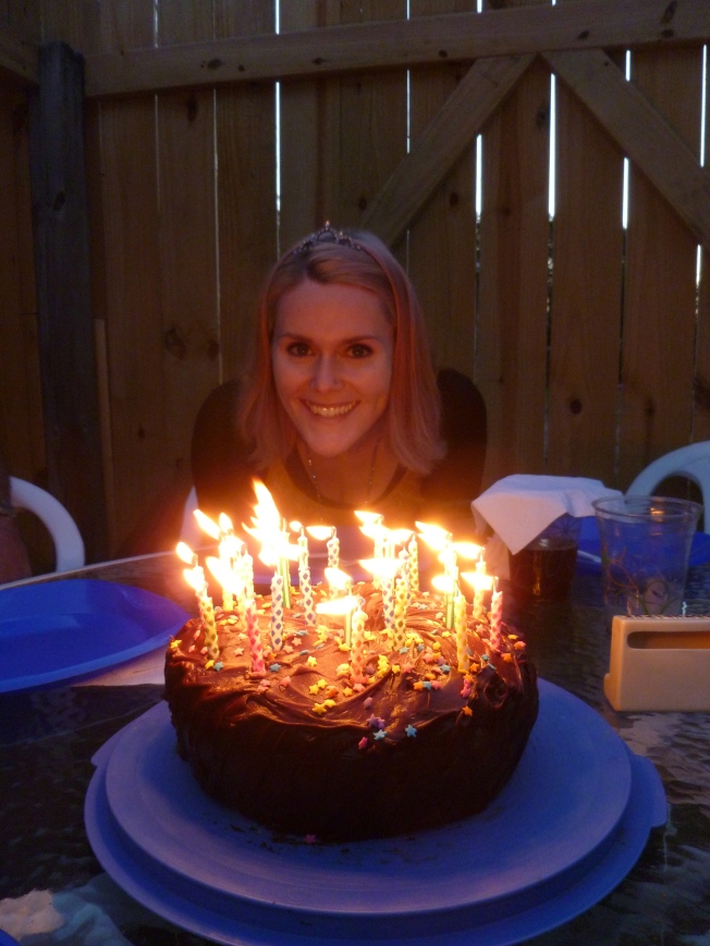 The warm glow of happiness on my 29th birthday.