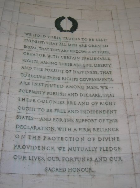 A picture from my visit to the Jefferson Memorial in 2009.